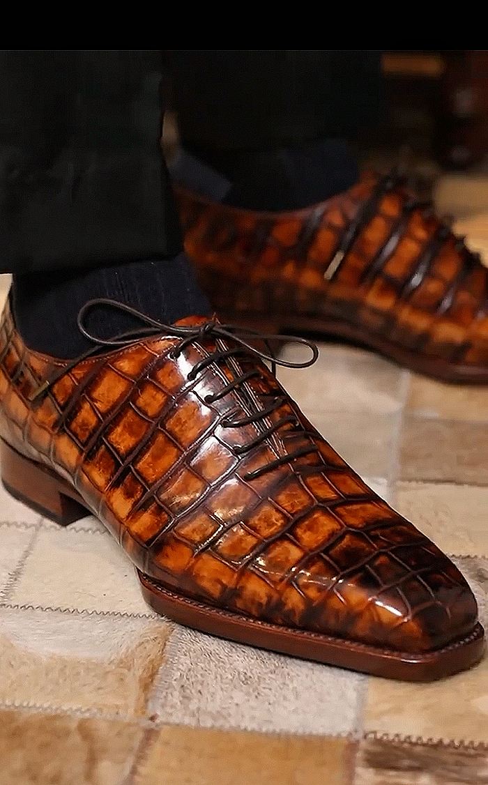 Bespoke Wholecut Leather Oxford Dress Shoes from BRUCEGAO