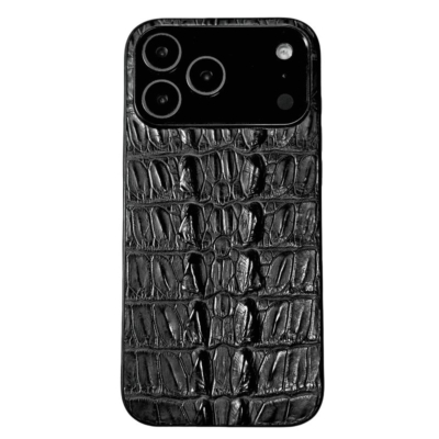 Crocodile iPhone Cases - Black Crocodile Tail Skin