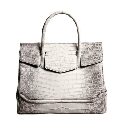 Glacial White Nile Crocodile Handbags