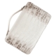 Glacial White Nile Crocodile Leather Zipped Pouch Clutch