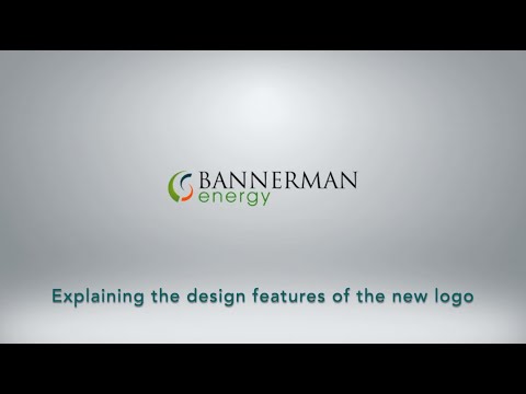 Brandon Munro explaining the design features of the new Bannerman Energy logo | BMN | BNNLF