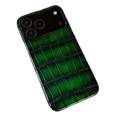 Patina Leather iPhone Cases - Green